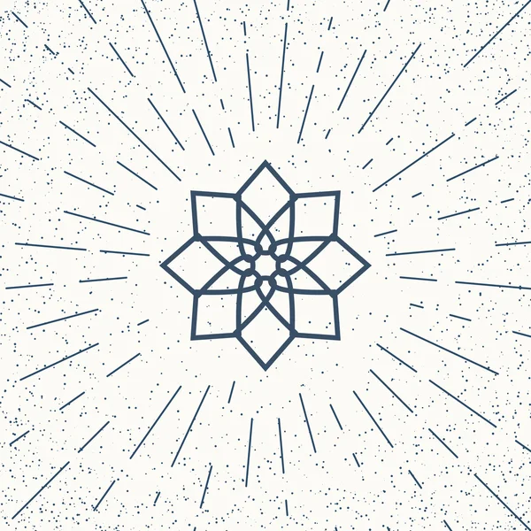 Aziatische mandala symbool — Stockvector