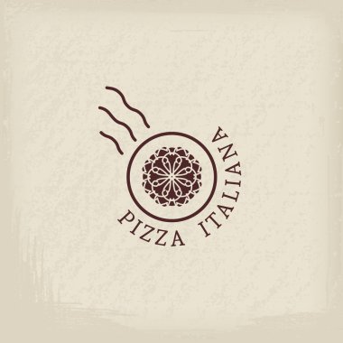 Pizzacı vektör Logo şablonu