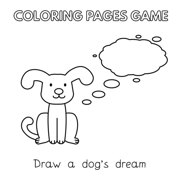 Desenhos animados Dog Coloring Book —  Vetores de Stock