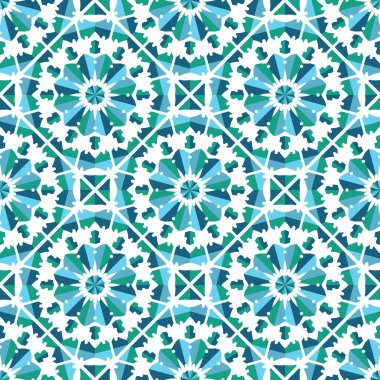 Vektör Asya Geometrik Deseni