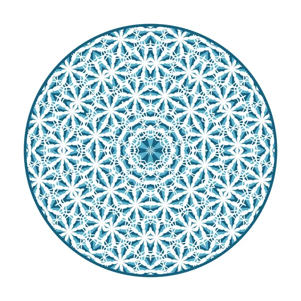 Vector asiático geométrico mandala — Vector de stock