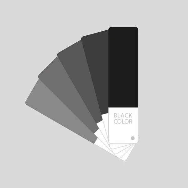 Vector Monochrome Fan-shaped Palette Icon — Vetor de Stock