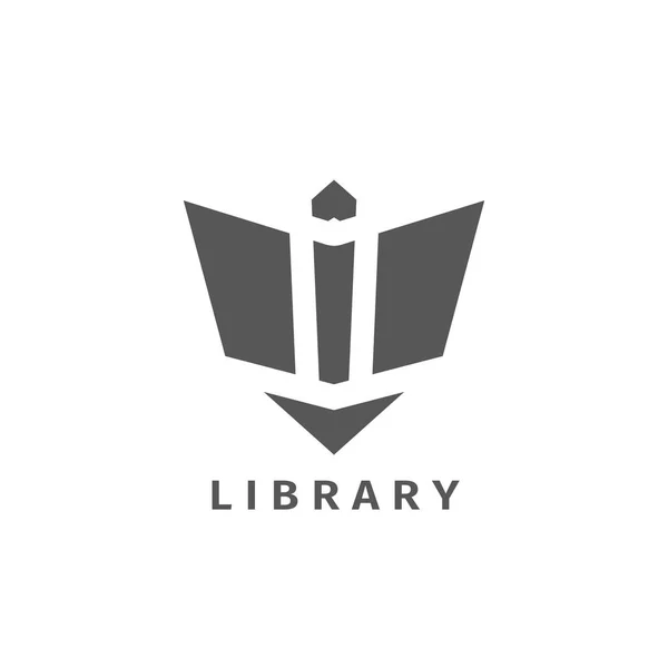 Αφηρημένο γεωμετρικό λογότυπο του βιβλίου — Διανυσματικό Αρχείο