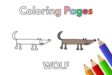 Çizgi film Kurt Boyama Kitabı