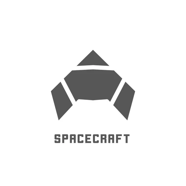 Векторний дизайн логотипу космічного корабля — стоковий вектор