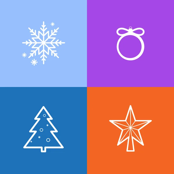 Christmas Icons — Stock Vector