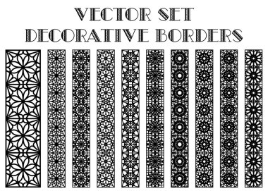 Vector decorative borders clipart