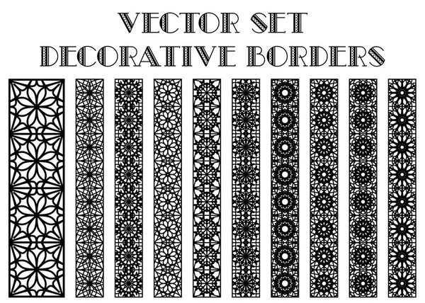 Vector decorative borders — Stock Vector