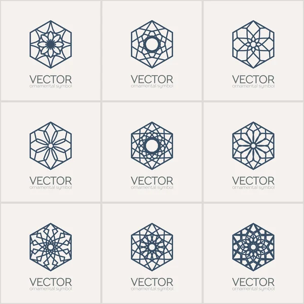 Symboles décoratifs vectoriels — Image vectorielle