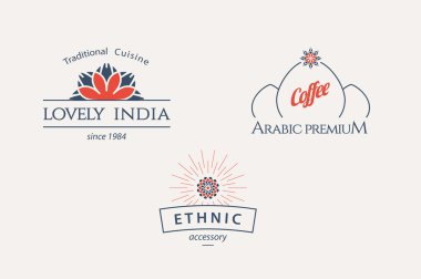 Vektör Asya logo Şablonlar
