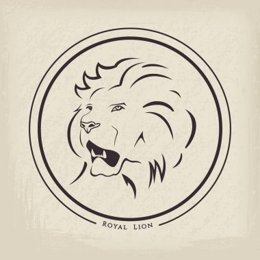 Lion Emblem clipart