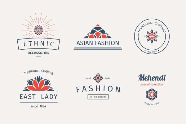 Vektör Asya logo Şablonlar — Stok Vektör