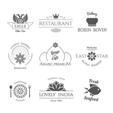 Vektör Asya logo Şablonlar