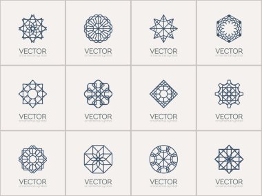 Vektör geometrik simgeler