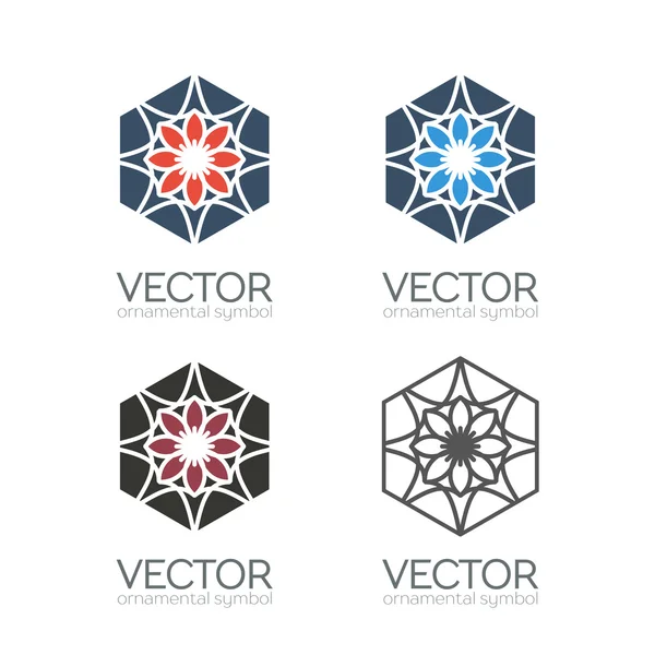 Geometrische Vektorsymbole — Stockvektor