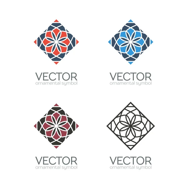 Vektorové Geometrické symboly — Stockový vektor