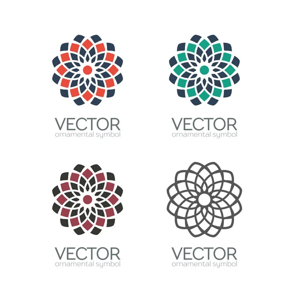 Vector geometrische symbolen — Stockvector