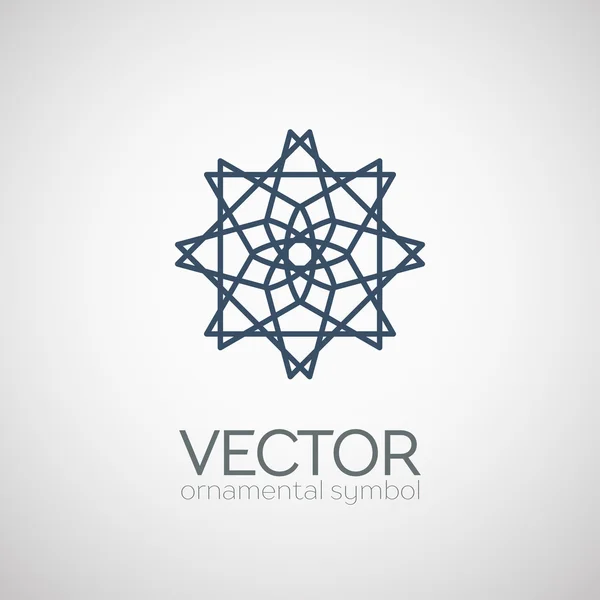 Vector geometrische symbool — Stockvector