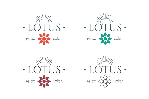 Vector asiático logotipo plantillas — Vector de stock