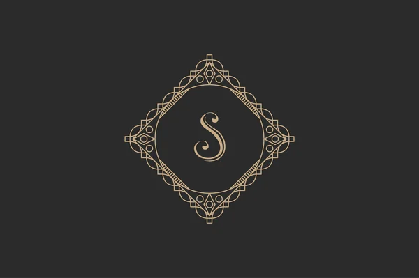 Vintage monogram – stockvektor