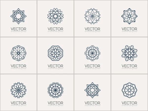 Vector geometrische symbolen — Stockvector