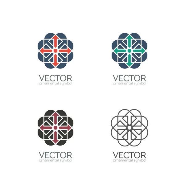 Vektorové Geometrické symboly — Stockový vektor