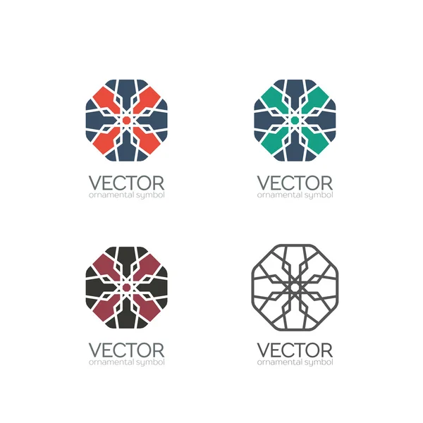 Vektor geometriai szimbólumok — Stock Vector