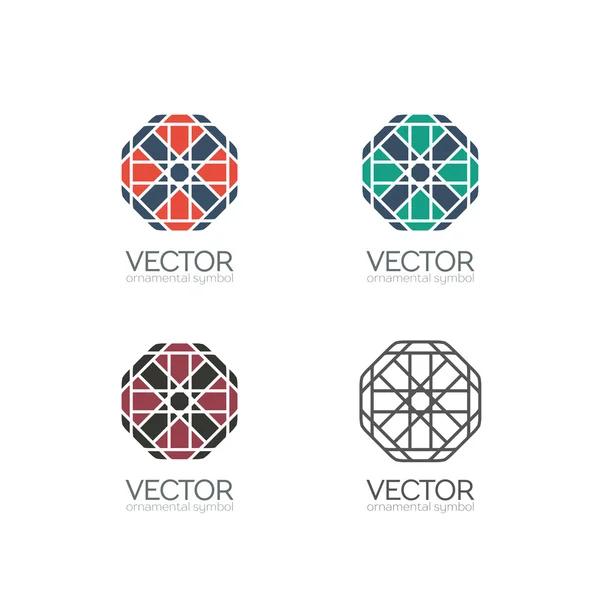 Vektor geometriai szimbólumok — Stock Vector