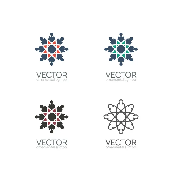 Vector geometrische symbolen — Stockvector