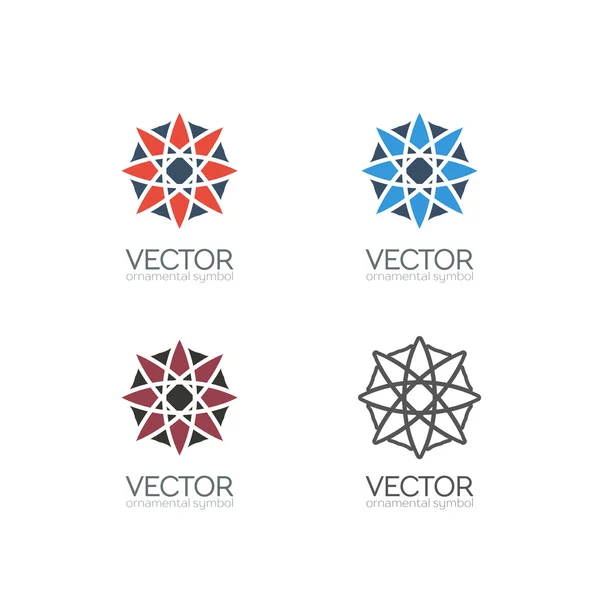 Símbolos geométricos vetoriais — Vetor de Stock
