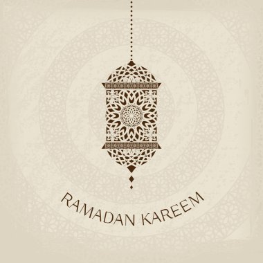 Ramadan Kareem vector greeting card
