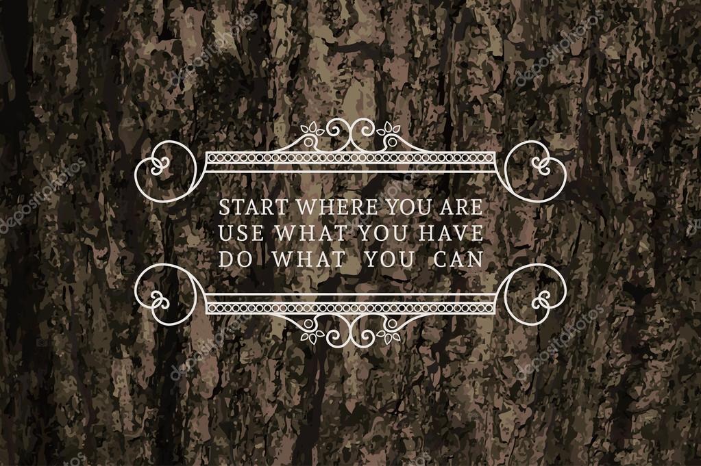 Vintage headline calligraphic decoration. Vector background with ornamental borders and motivational quotes
