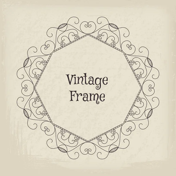 Vector vintage frame — Stock Vector