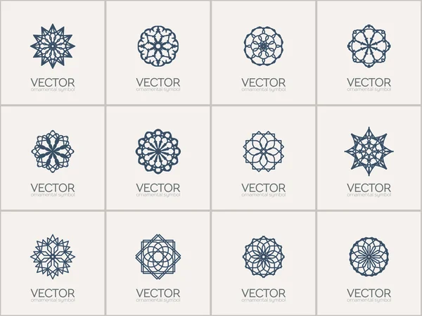 Geometrische Vektorsymbole — Stockvektor