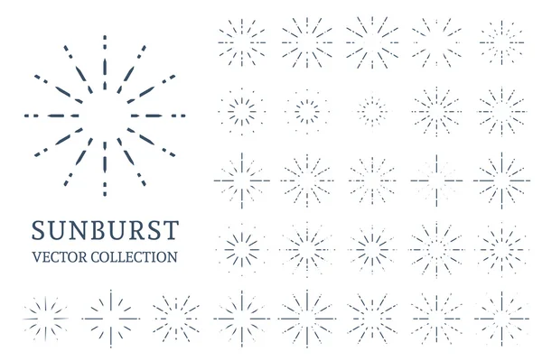 Vector Sunbursts Collection — Stock Vector