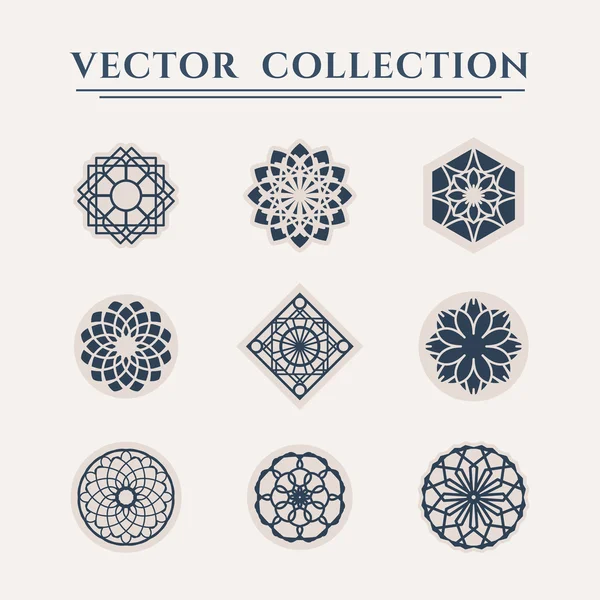 Simboli geometrici vettoriali — Vettoriale Stock