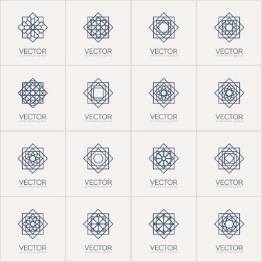 Vektör geometrik simgeler