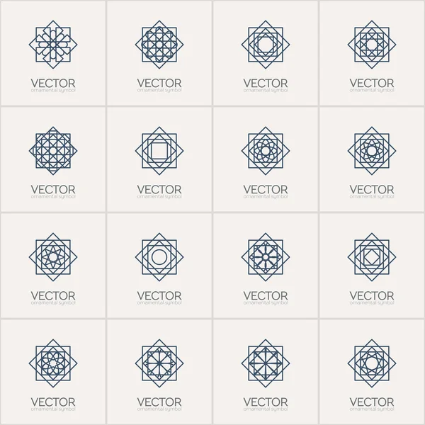 Símbolos geométricos vetoriais —  Vetores de Stock