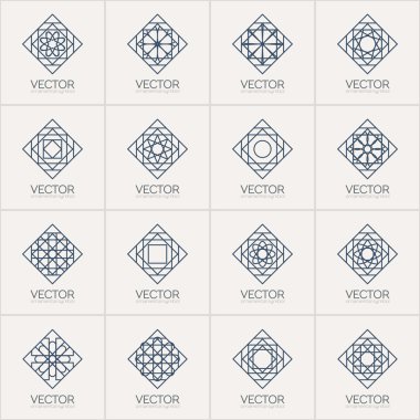 Vektör geometrik simgeler