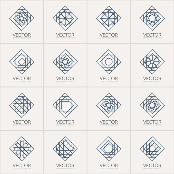 Vector geometric symbols — Stock Vector