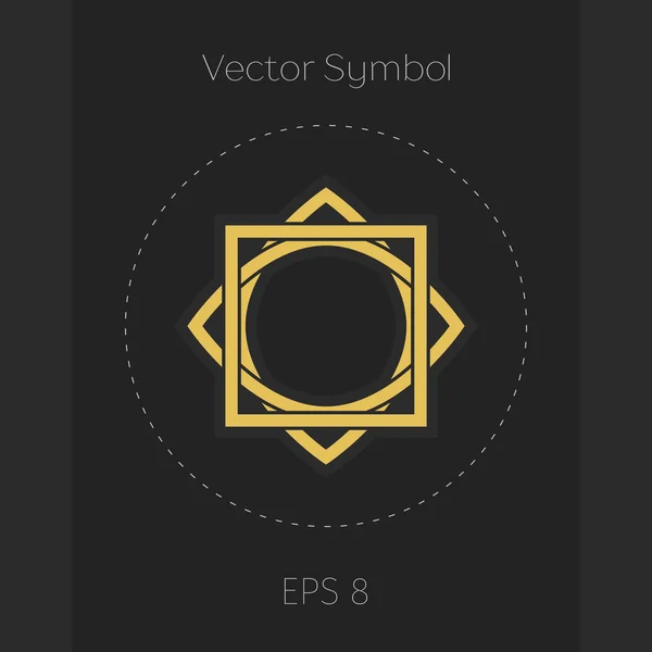 Vektor geometrický symbol — Stockový vektor
