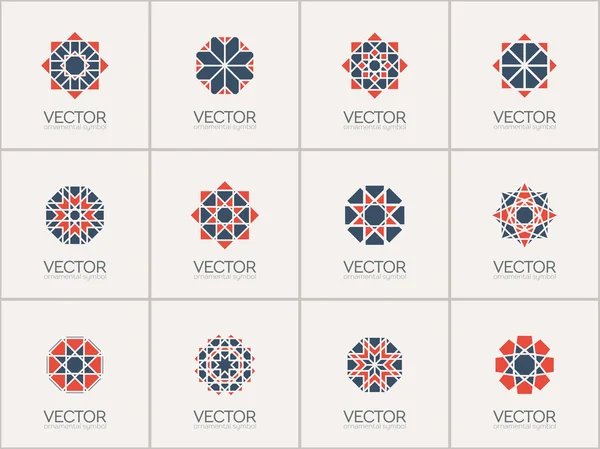 Símbolos geométricos vetoriais — Vetor de Stock