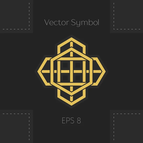 Geometrisches Vektor-Symbol — Stockvektor