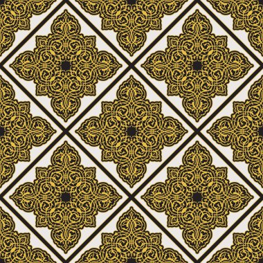 Vektör vintage Arapça desen