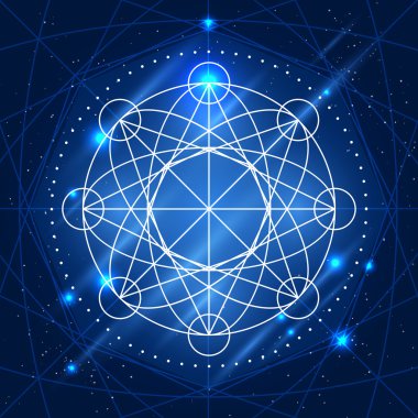 Vektör sihirli geometri işareti