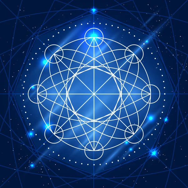 Διάνυσμα γεωμετρία μαγικό σημάδι — Διανυσματικό Αρχείο