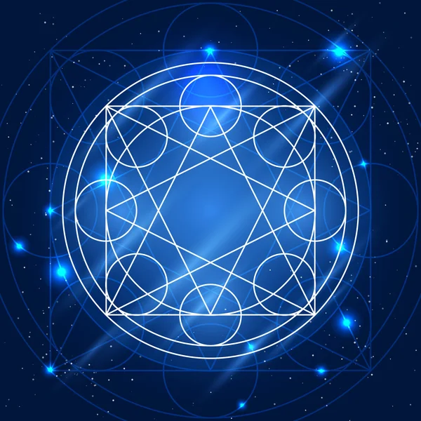 Vektör sihirli geometri işareti