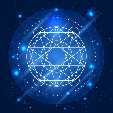 Vektör sihirli geometri işareti