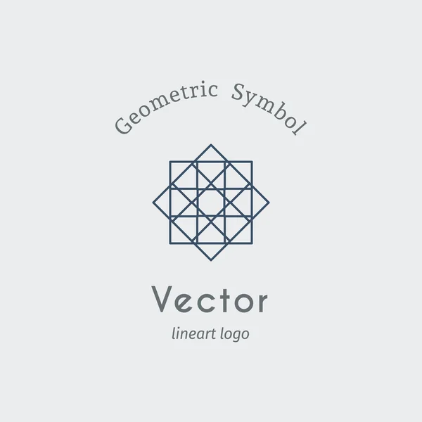 Geometrisches Vektor-Symbol — Stockvektor