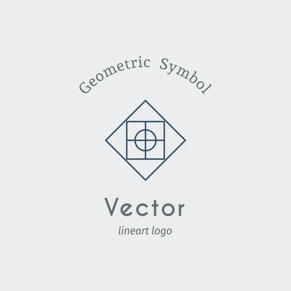 Vector geometrische symbool — Stockvector